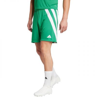 3. Men's adidas Fortore 23 shorts green and white IQ3209
