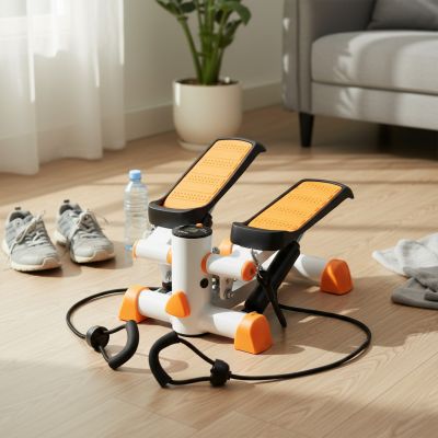 44. Straight stepper with cables HMS S3092 orange and white