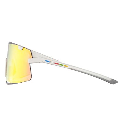 3. Rockbros SP338 ROAD TO SKY Cycling Glasses with Interchangeable Lenses - Cream