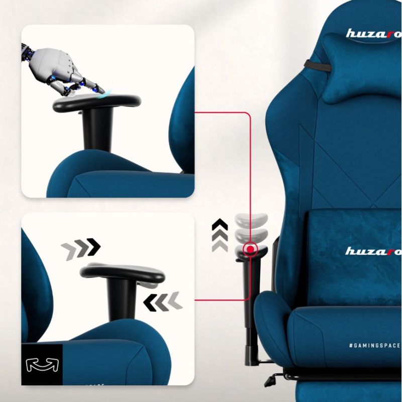 8. Huzaro Force 5.7 Blue Swivel Chair