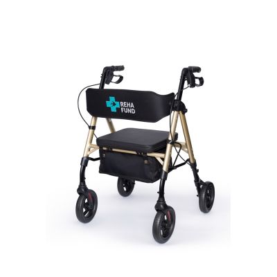 4. Marseille four-wheeled walker, gold color RF-617/ZŁ REHAFUND