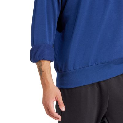 5. Men's adidas Essentials Feelcozy sweatshirt blue JE3792