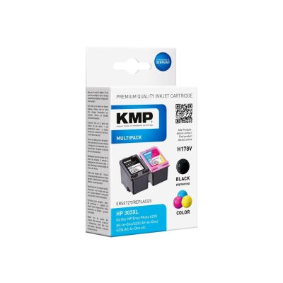 2. KMP 1763.4005 ink cartridge 2 pcs. Replacement Black, Cyan, Magenta, Yellow