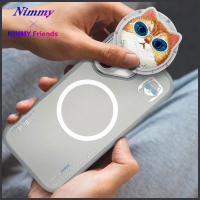 16. Nimmy Glasses Cool Cat MagSafe Case for iPhone 16 - Gray