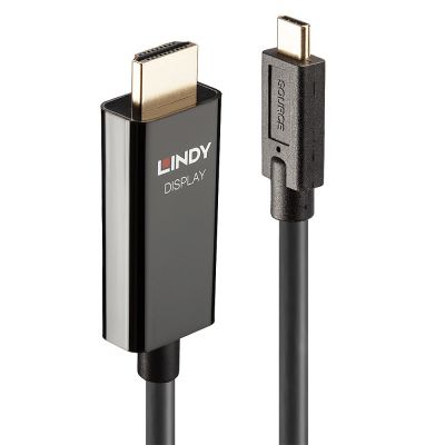 2. Lindy 43315 Cable Adapter 5m USB Type-C HDMI Type A (Standard) Black