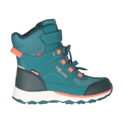 Trollkids Kids’ Hafjell Winter Boots XT dusty teal/coral pink/midnight petrol (585-364)