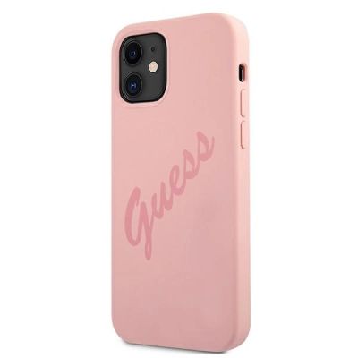 2. Guess GUHCP12SLSVSPI iPhone 12 mini 5.4" pink/pink hardcase Script Vintage