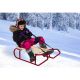 6. METAL SLEDGE FOR 2 PEOPLE, BURGUNDY