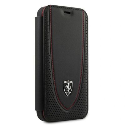 3. Ferrari FEOGOFLBKP12SBK iPhone 12 mini 5.4" black/black book Off Track Perforated