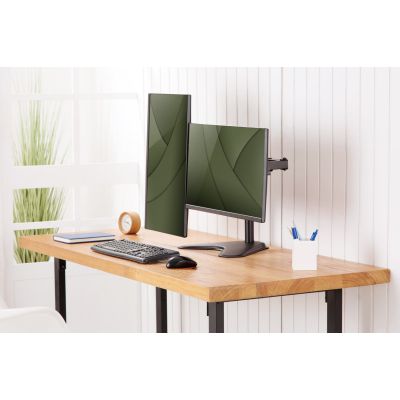 34. DIGITUS DOUBLE DESK STAND 2XLCD MAX. 32" MAX. 2X 8KG TILT-SWIVEL QUICK-RELEASE DA-90401