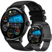 Smartwatch Damski Rubicon RNCF35 BLACK Bransoleta + Pasek