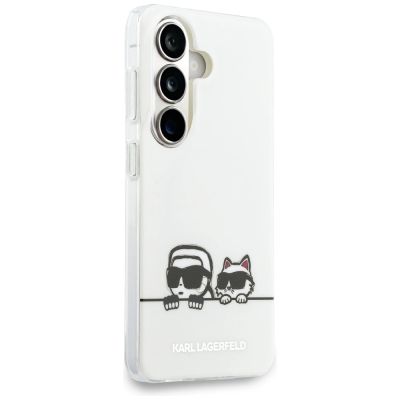 3. Karl Lagerfeld IML Peekaboo Karl&Choupette MagSafe Case for Samsung Galaxy S26 Plus - Transparent