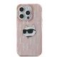 3. Karl Lagerfeld IML Choupette Head & Monogram case for iPhone 15 Pro Max - pink