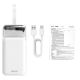 5. Power bank SAVIO BA-15 50000 mAh, white