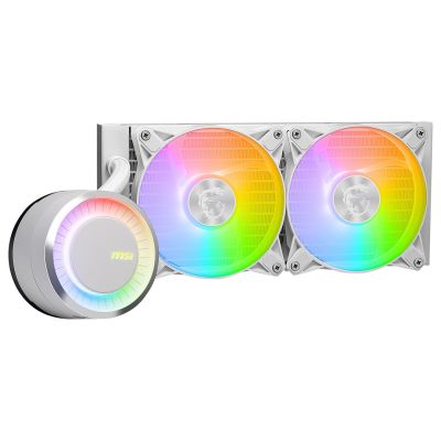 5. MSI MAG CORELIQUID E240 WHITE Water Cooling