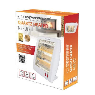 5. ESPERANZA QUARTZ HEATER 400W/800W THAR WHITE EHH010