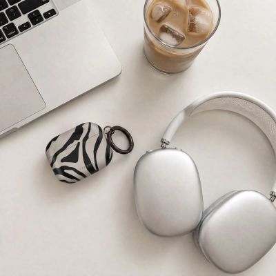 7. Tech-Protect Lamano case for AirPods 4 / 5 - black and beige