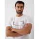 3. Men's slim T-shirt with print 4F 4FRAW26TTSHM4666-10S