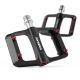 4. Rockbros BP2603 Platform Bicycle Pedals with Titanium Axle and Magnesium Alloy Bearings - Black