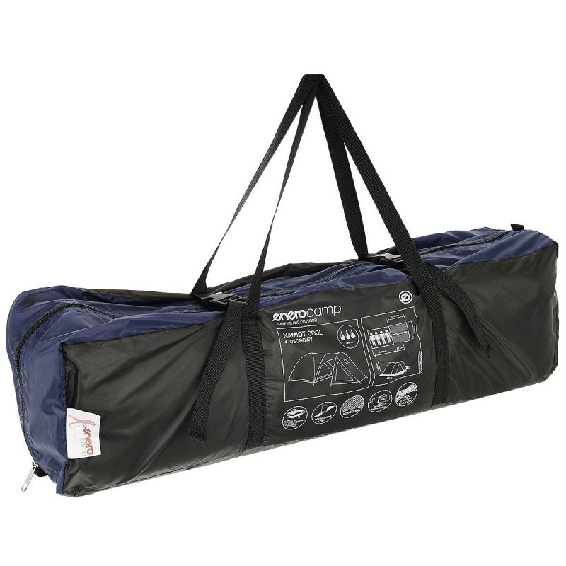 27. ENERO CAMP 4-PERSON COOL BLACK-BLUE TENT