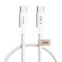 Tech-Protect Ultraboost Lite USB-C / USB-C 60W / 3A 50 cm Cable - White