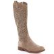 Women's openwork beige boots S.Barski HY61-8023