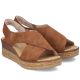 4. Comfortable women's wedge sandals, brown, Rieker 63782-24