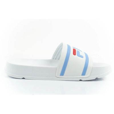 4. Fila women's sports flip-flops Morro comfortable white slippers for the pool