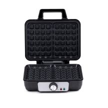 ALPINA 1000w electric waffle maker black