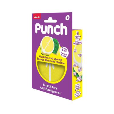 3. Vileda Punch Flexible Lemon Scouring Pad 1 pc.