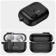 4. Tech-Protect Slim Hook Case with Carabiner for Apple AirPods Pro 1 / 2 - Black