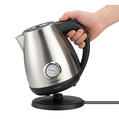 15. ESPERANZA ELECTRIC KETTLE THAMES 1.7 L MATT SILVER EKK029