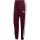 2. Women's adidas Essentials 3-Stripes Fleece Slim Burgundy Pants KF8321