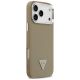 4. Guess Grained Triangle Logo MagSafe case for iPhone 17 Pro Max - brown