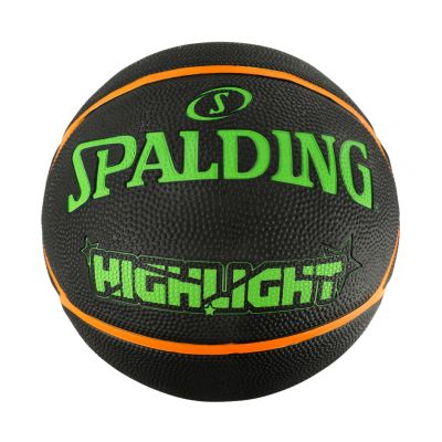 Spalding Highlight Basketball Black-Green-Orange 84354Z