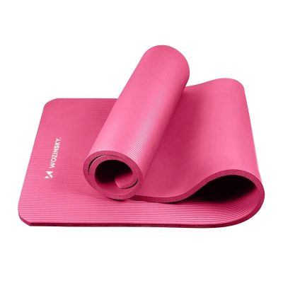 2. Wozinsky WNSP-15R Exercise Mat 183 x 61 x 1.5 cm Thick Gymnastic Mat for Yoga and Fitness - Pink