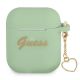Guess GUA2LSCHSN AirPods cover green/green Silicone Charm Heart Collection
