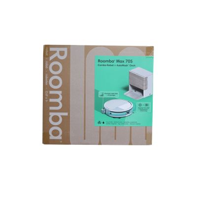 iROBOT ROOMBA® MAX 705 COMBO Vacuum and Mop Robot + AUTOWASH DOCKING STATION White