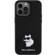 3. Karl Lagerfeld Silicone Choupette Metal Pin case for iPhone 15 Pro - black