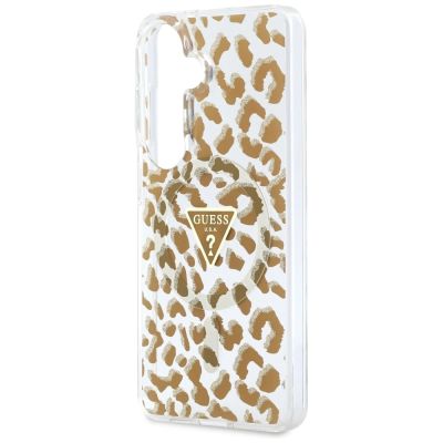 6. Guess IML Leopard Print Triangle MagSafe Case for Samsung Galaxy S26 - Brown