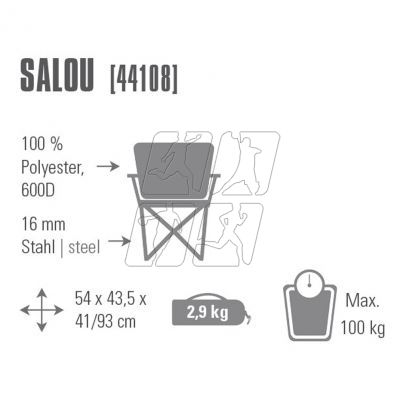 2. Folding Chair High Peak Salou 44108