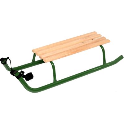 2. METAL SLEDGE FOR SLEIGH RIDES 2-PERSON REINFORCED GREEN