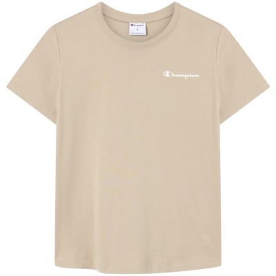 2. Champion Women's Short Sleeve T-shirt Beige 118408 MS041