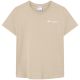 2. Champion Women's Short Sleeve T-shirt Beige 118408 MS041