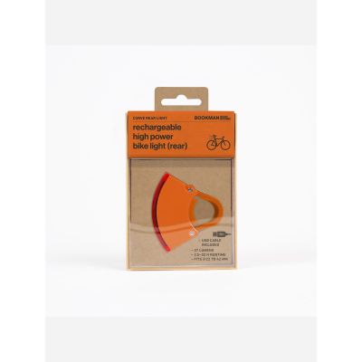 9. BOOKMAN Curve Rear Light 37lm Orange Bike Lamp