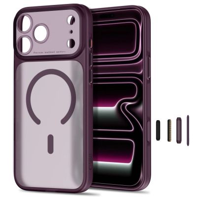 2. Tech-Protect MagPrime MagSafe CC case for iPhone 18 Pro Max / 17 Pro Max - burgundy