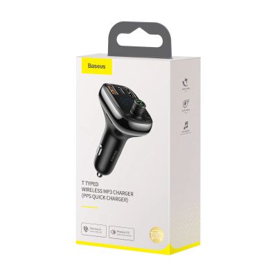 6. Bluetooth transmitter / car charger Baseus S-13 (Overseas Edition) - black