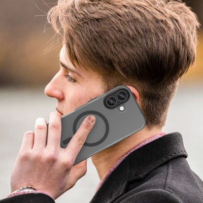 5. Magnetic Abrasive iPhone 17 Case Compatible with MagSafe - Matte Black