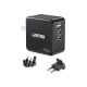 7. UNITEK GAN CHARGER, PD 65W 2X USB-C, USB-A