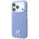 2. Karl Lagerfeld Grained Embossed Ring & Kameo Logo MagSafe Case for iPhone 18 Pro / 17 Pro - Light Blue